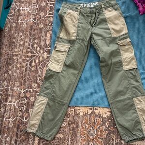 VIP Two-Tone Olive and Khaki Cargo Pants
